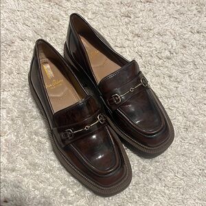 Sam Edelman Brown Platform Loafers